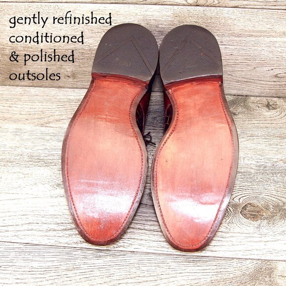 Allen Edmonds CRANDON Woven Blucher 10 B Narrow Chili * add $15 new Cedar Trees main image 10